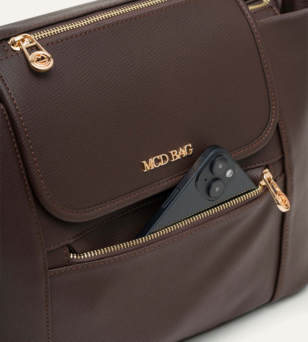 Luna Kahverengi E. Deri Bebek Çantası