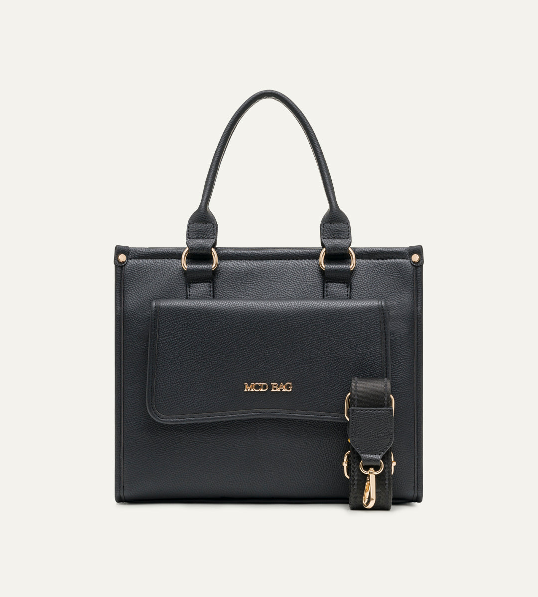 Milena Siyah E. Deri Bebek Çantası