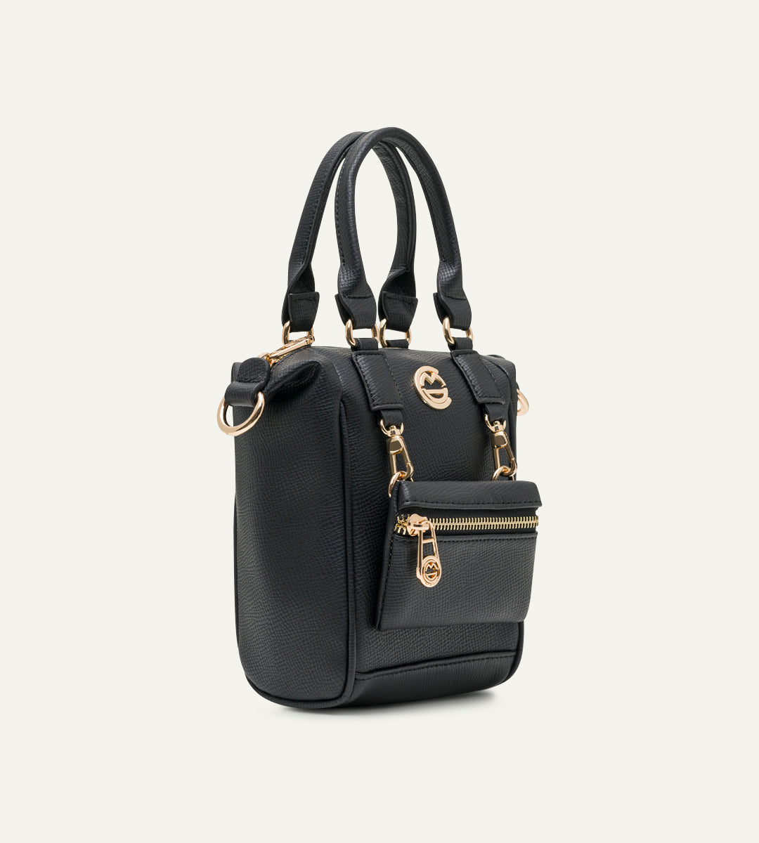 Bella Siyah E. Deri Bebek Çantası