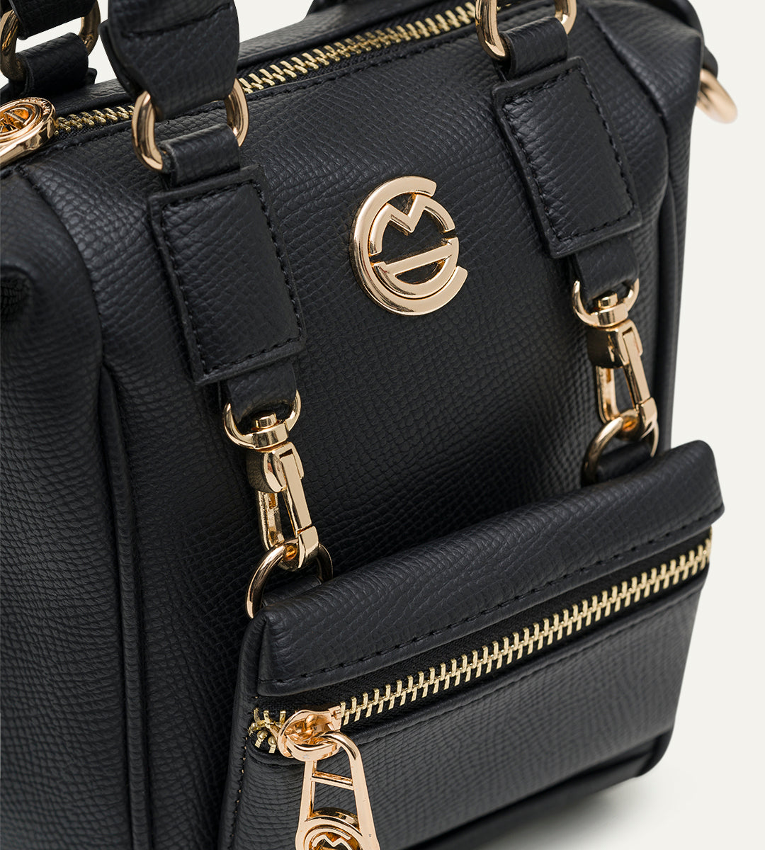 Bella Siyah E. Deri Bebek Çantası