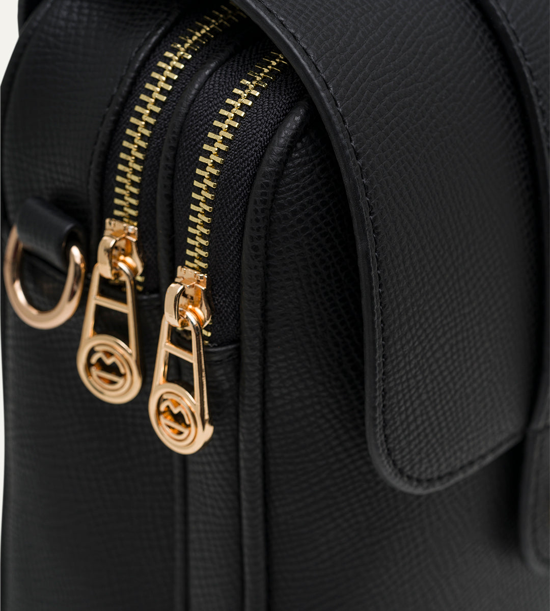 Mila Siyah Deri Bebek Çantası