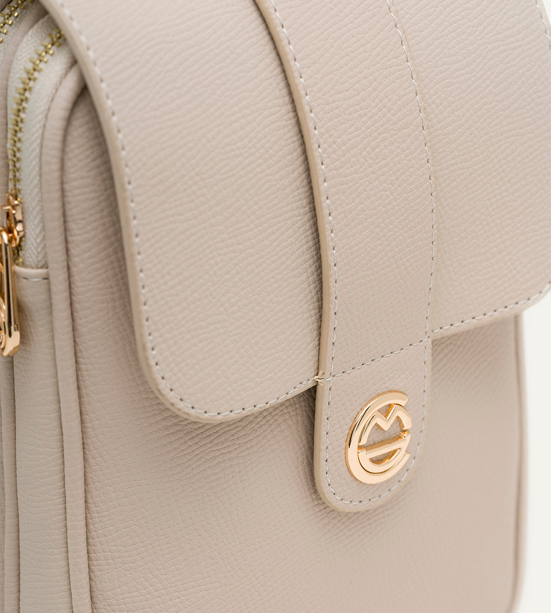 Mila Bej Deri Bebek Çantası