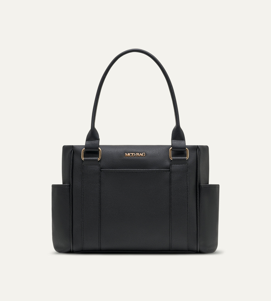 Elena Siyah E. Deri Bebek Çantası