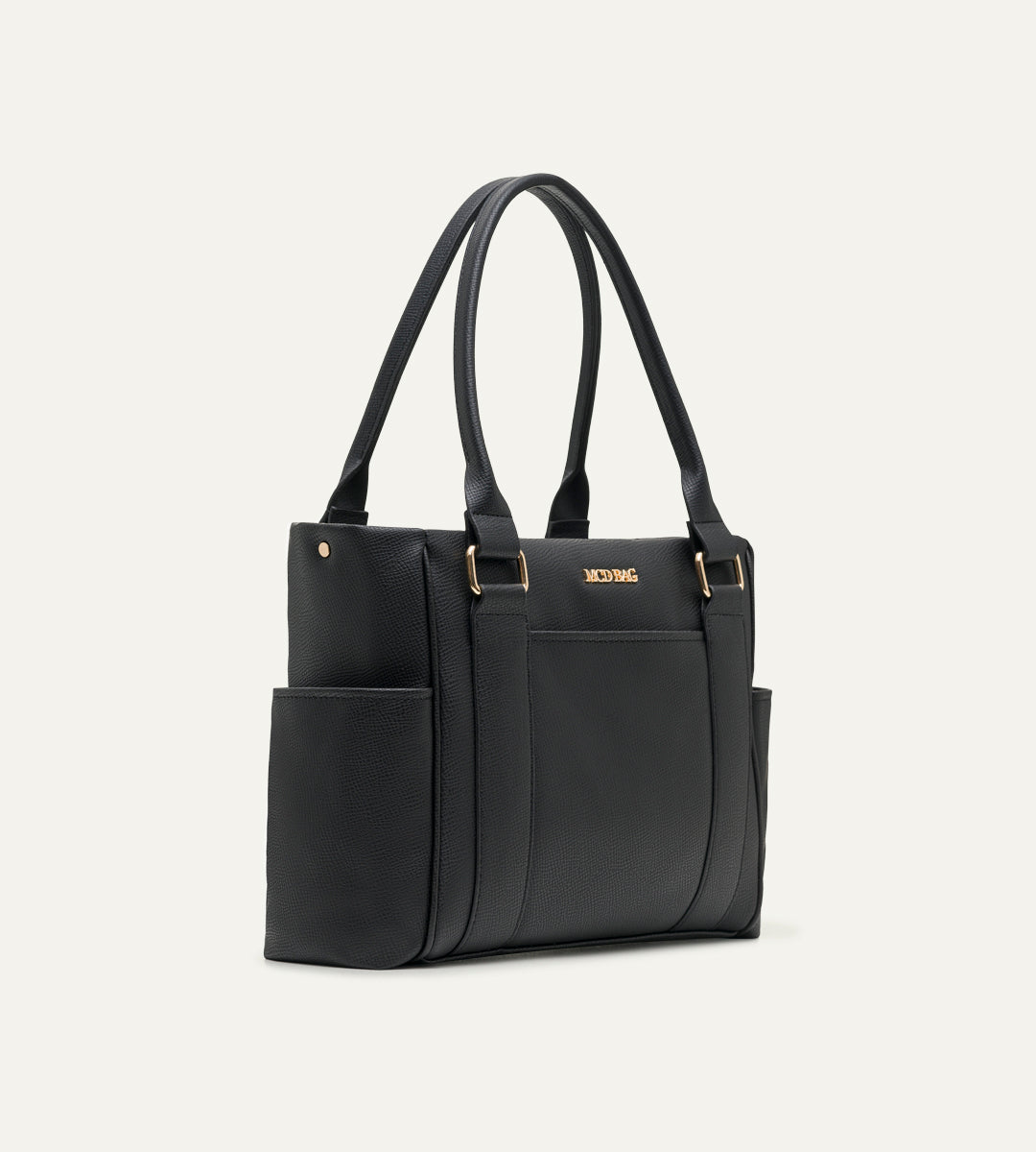 Elena Siyah E. Deri Bebek Çantası