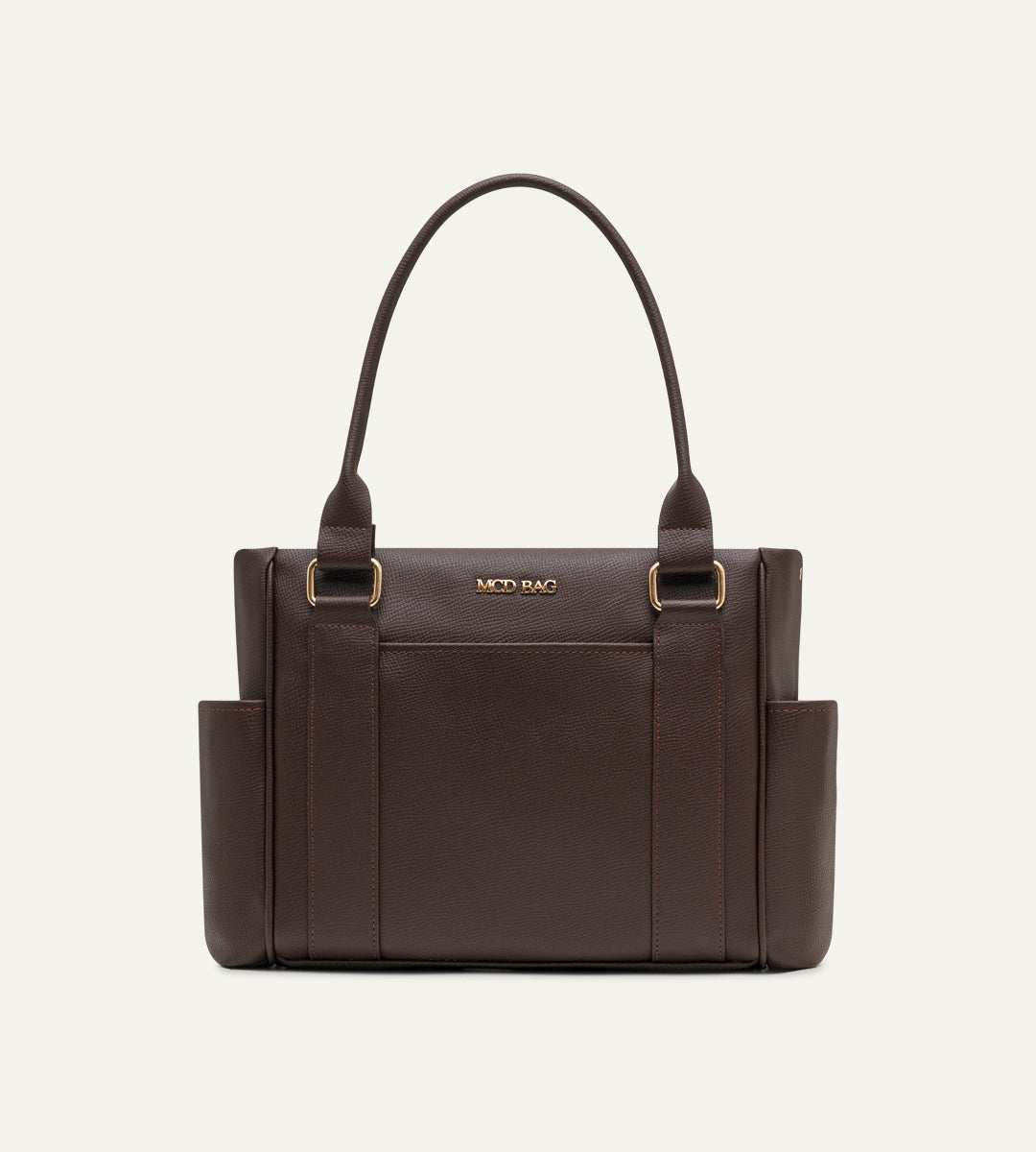 Elena Kahverengi E. Deri Bebek Çantası