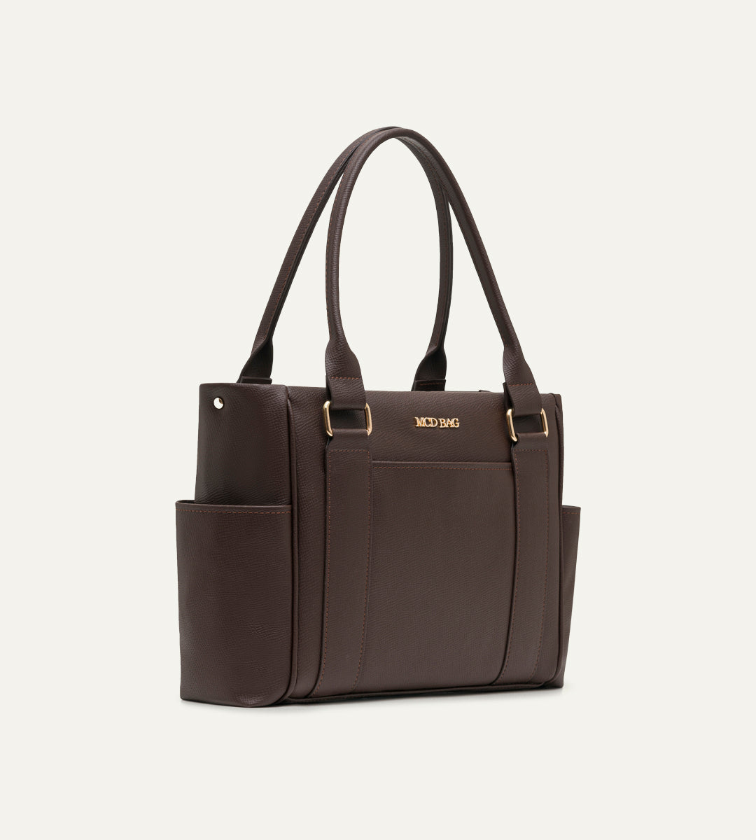 Elena Kahverengi E. Deri Bebek Çantası