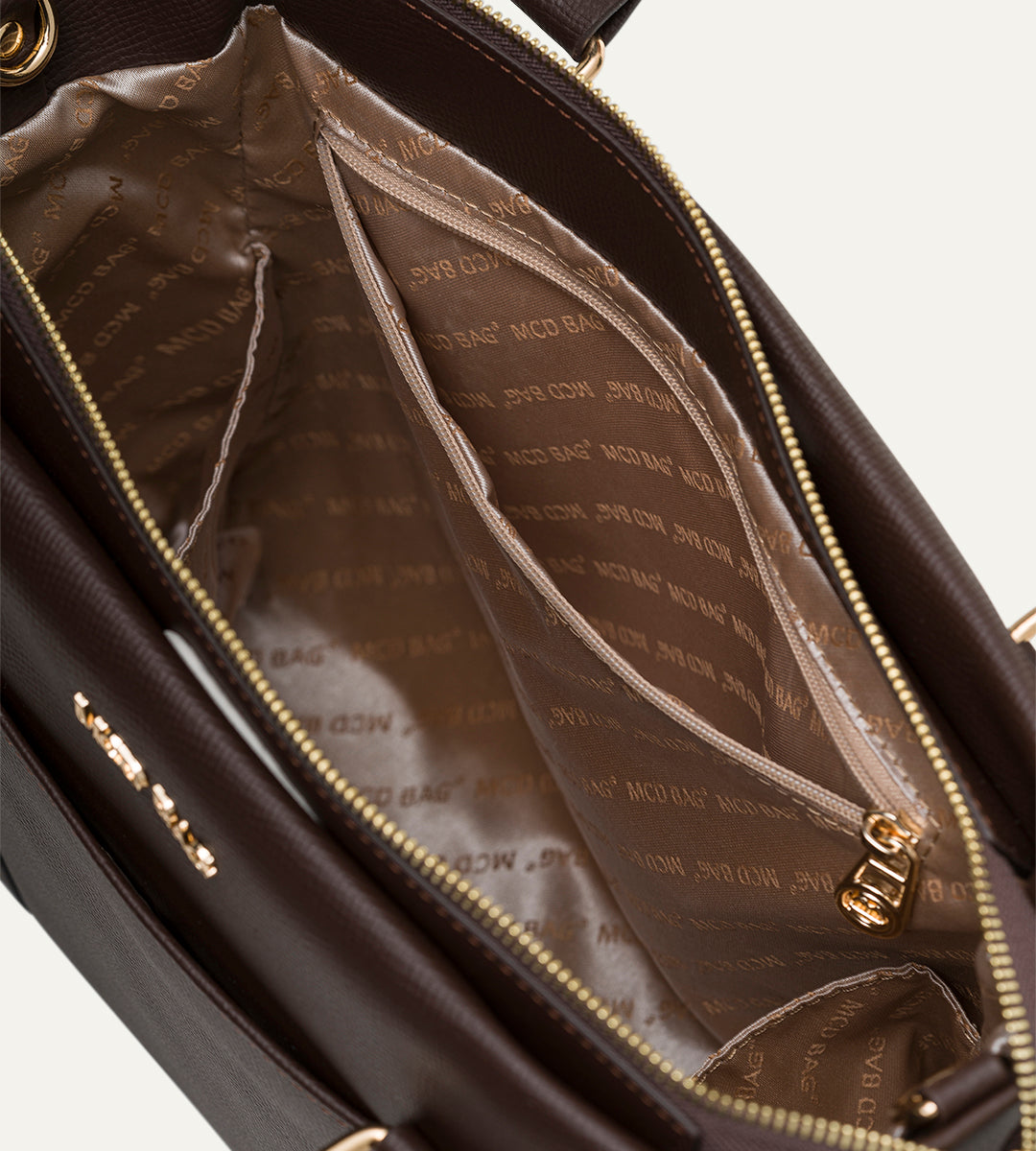 Elena Kahverengi E. Deri Bebek Çantası