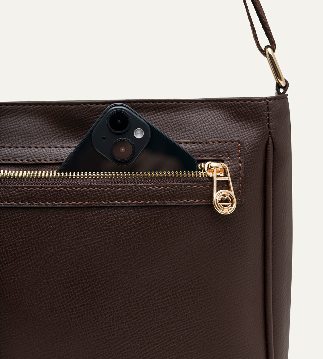 Rose Kahverengi E. Deri Bebek Çantası