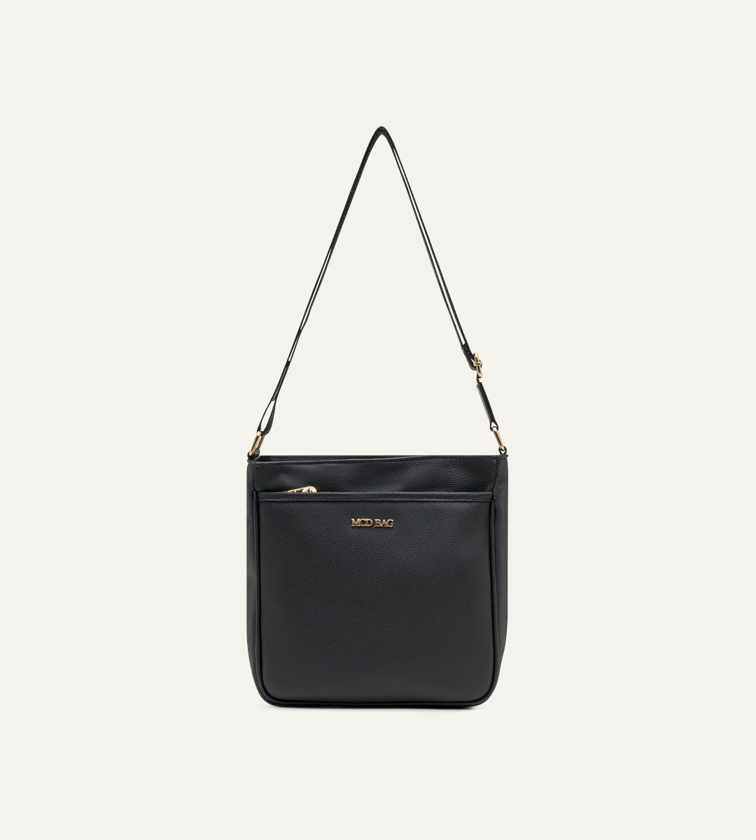 Rose Siyah E. Deri Bebek Çantası