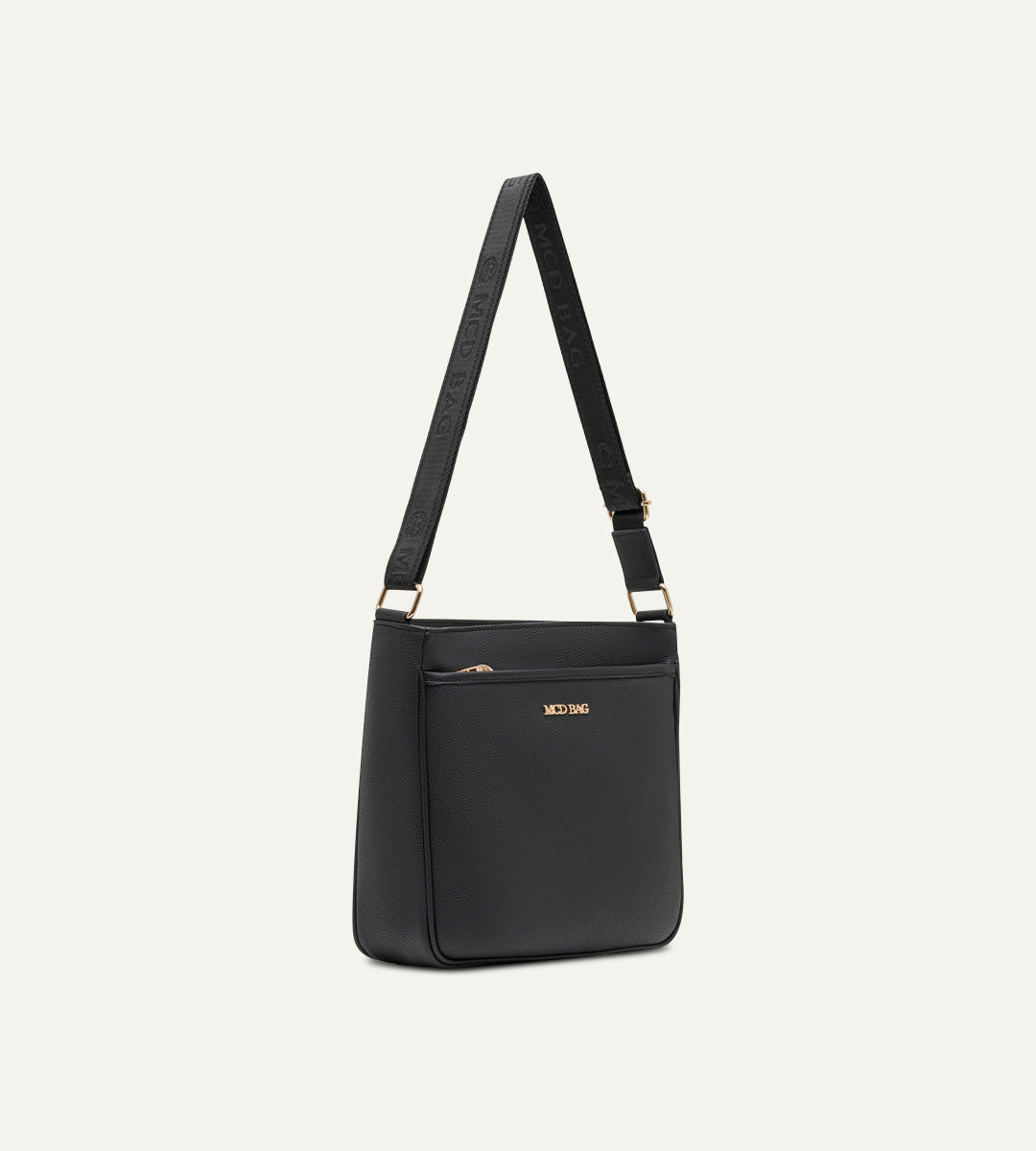 Rose Siyah E. Deri Bebek Çantası