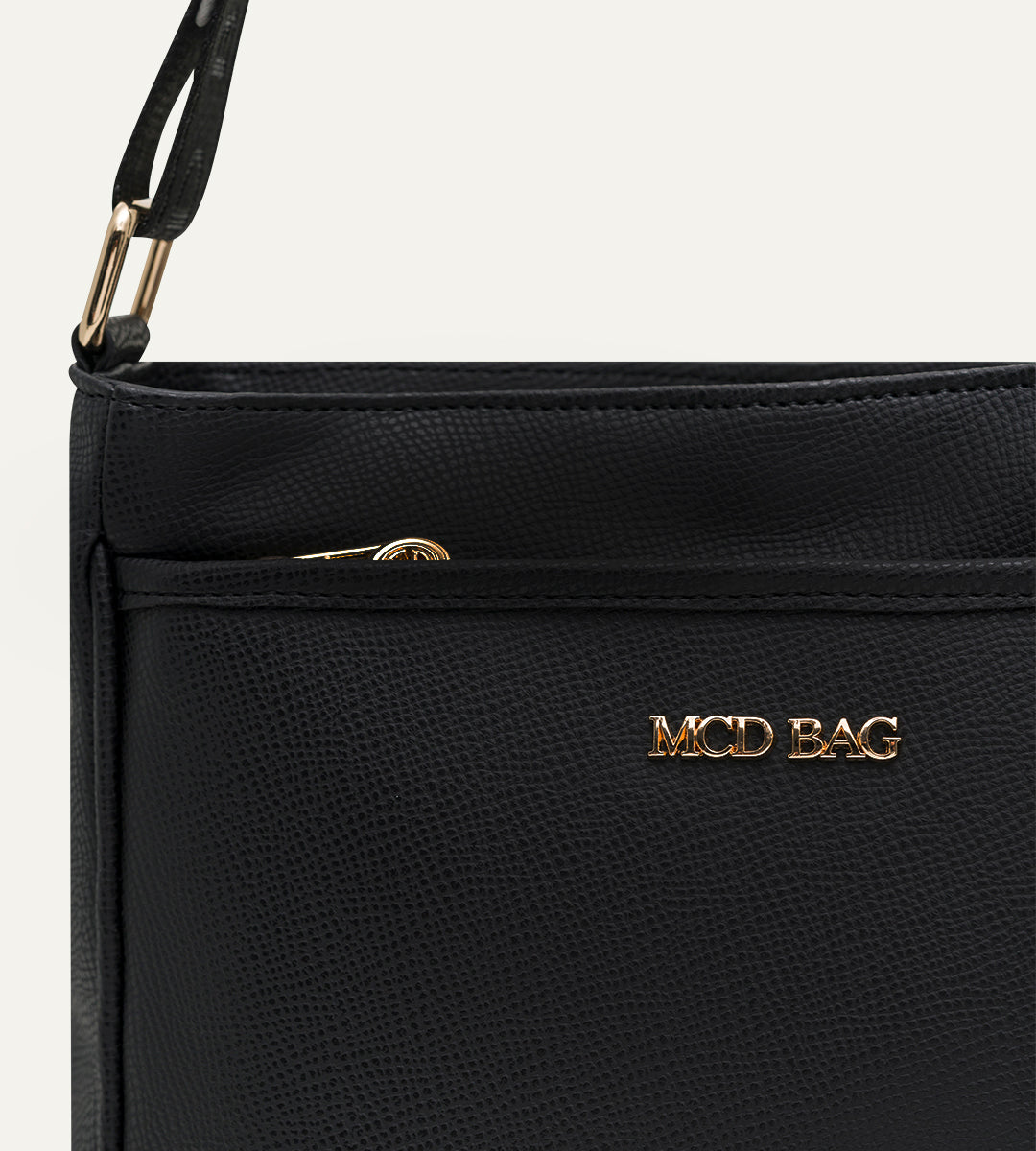 Rose Siyah E. Deri Bebek Çantası