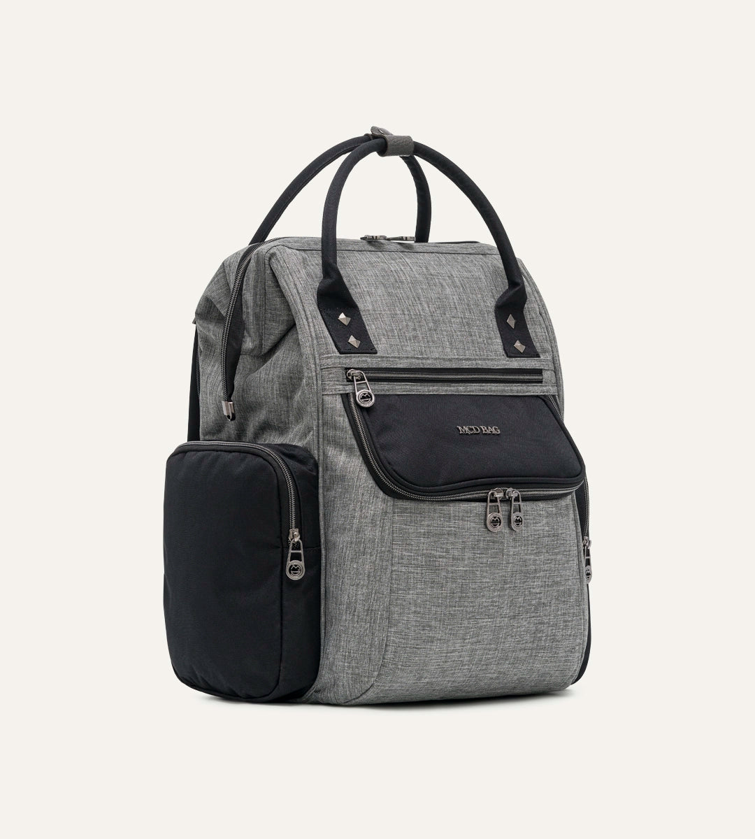 Vista Gri - Siyah Kumaş Bebek Çantası