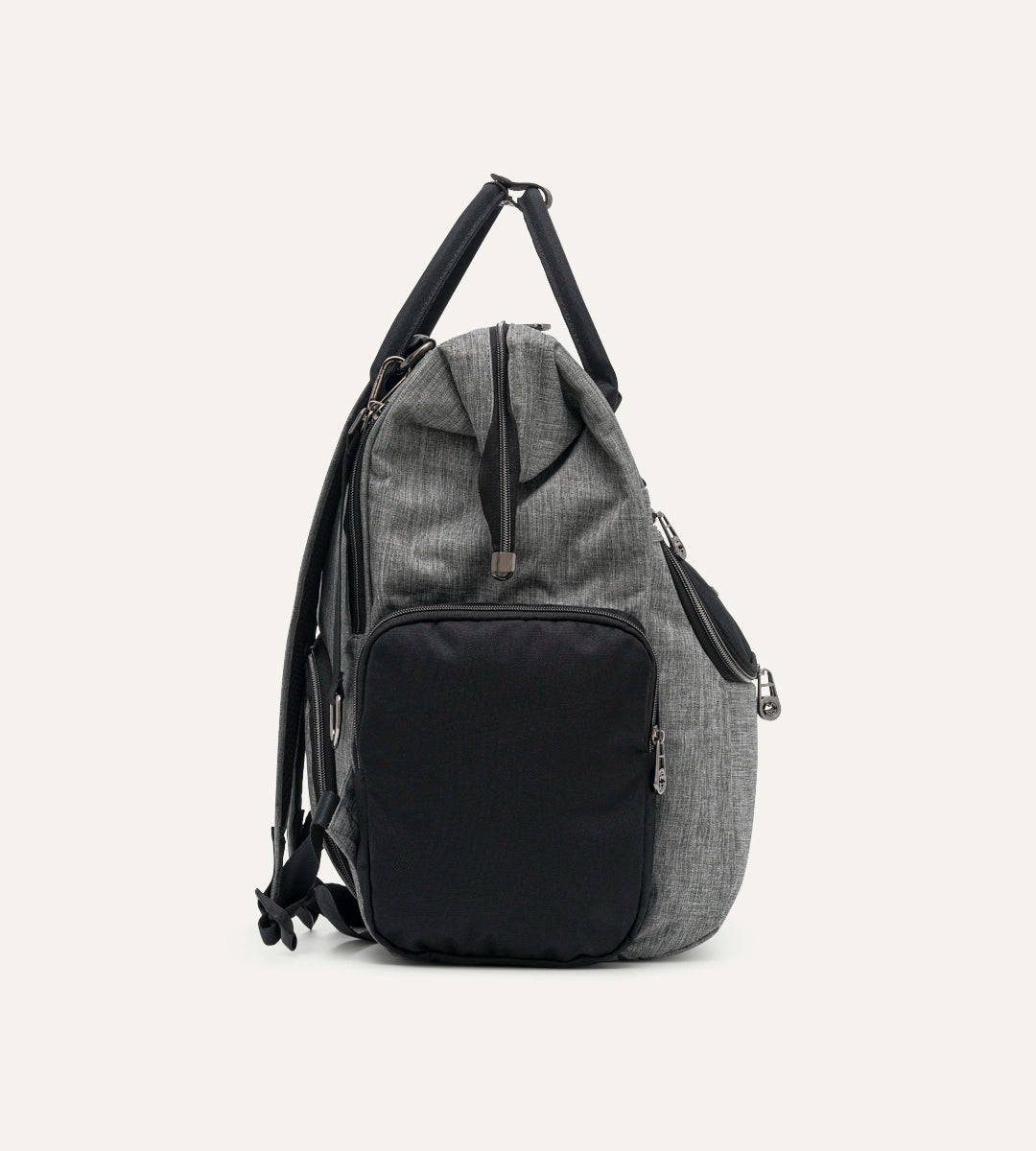 Vista Gri - Siyah Kumaş Bebek Çantası