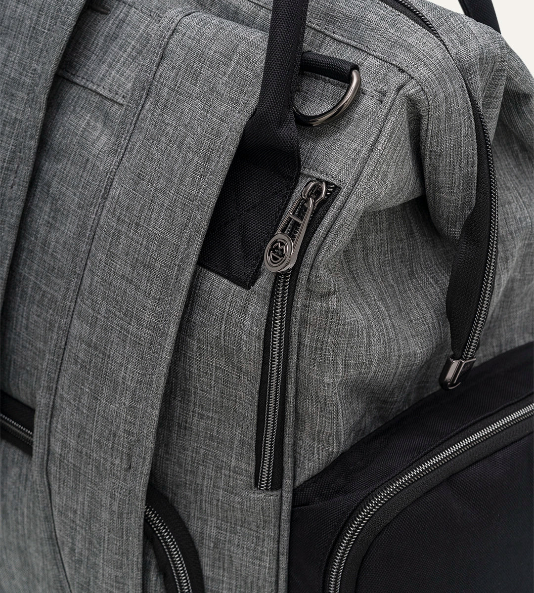 Vista Gri - Siyah Kumaş Bebek Çantası