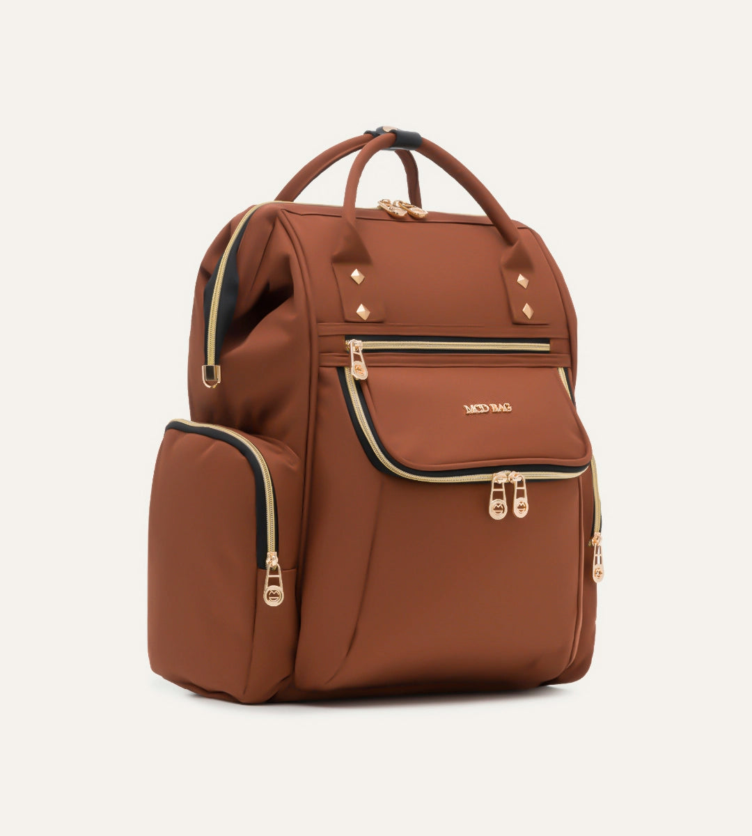 Vista Kahverengi Gold Kumaş Bebek Çantası