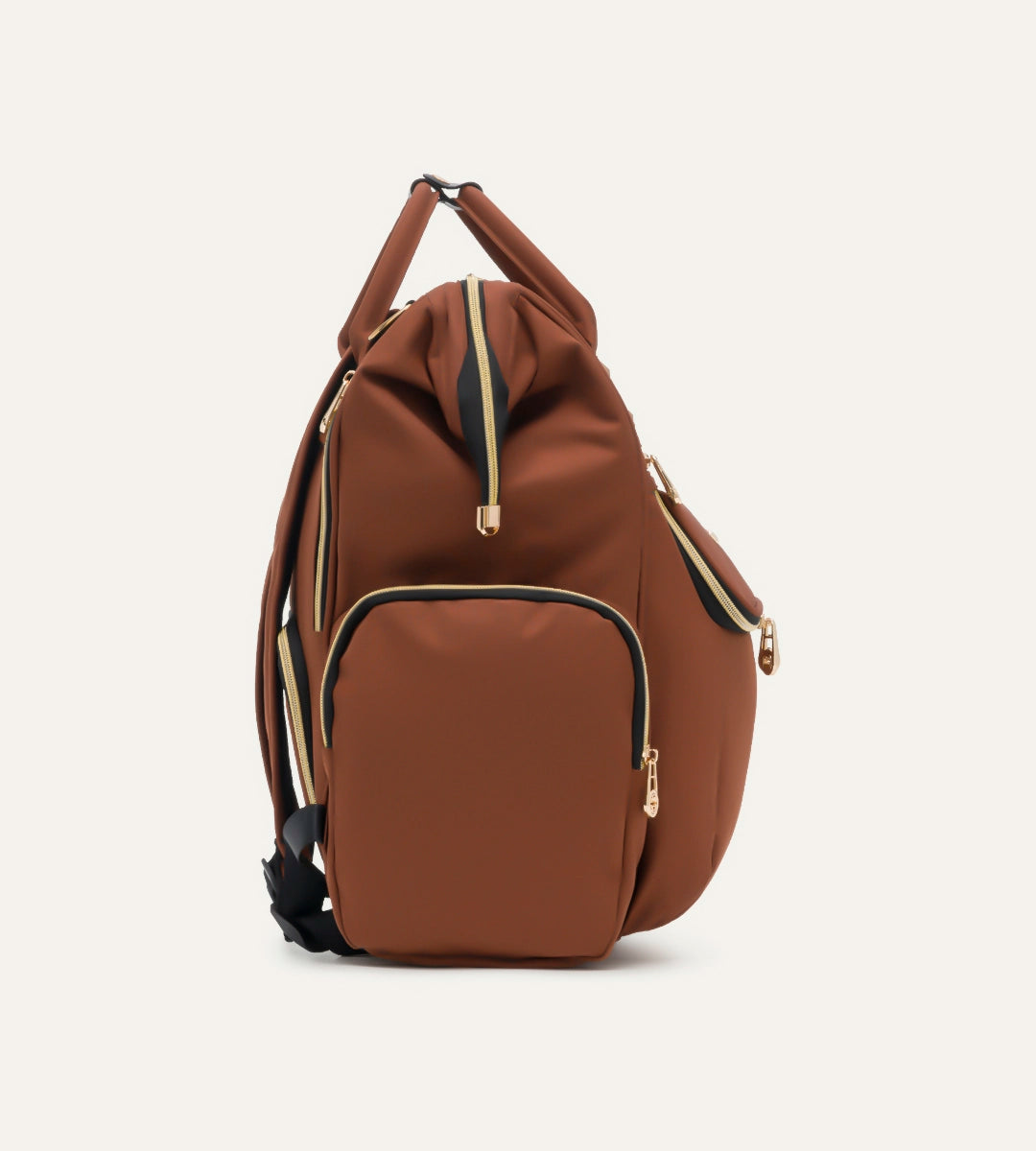 Vista Kahverengi Gold Kumaş Bebek Çantası