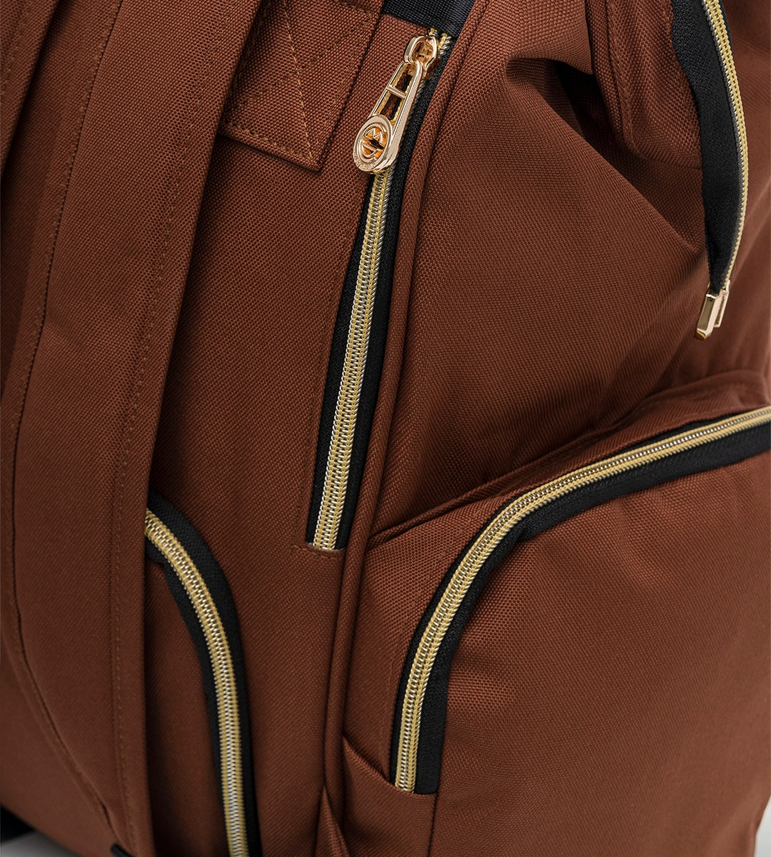 Vista Kahverengi Gold Kumaş Bebek Çantası