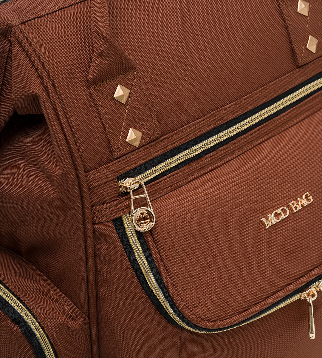 Vista Kahverengi Gold Kumaş Bebek Çantası