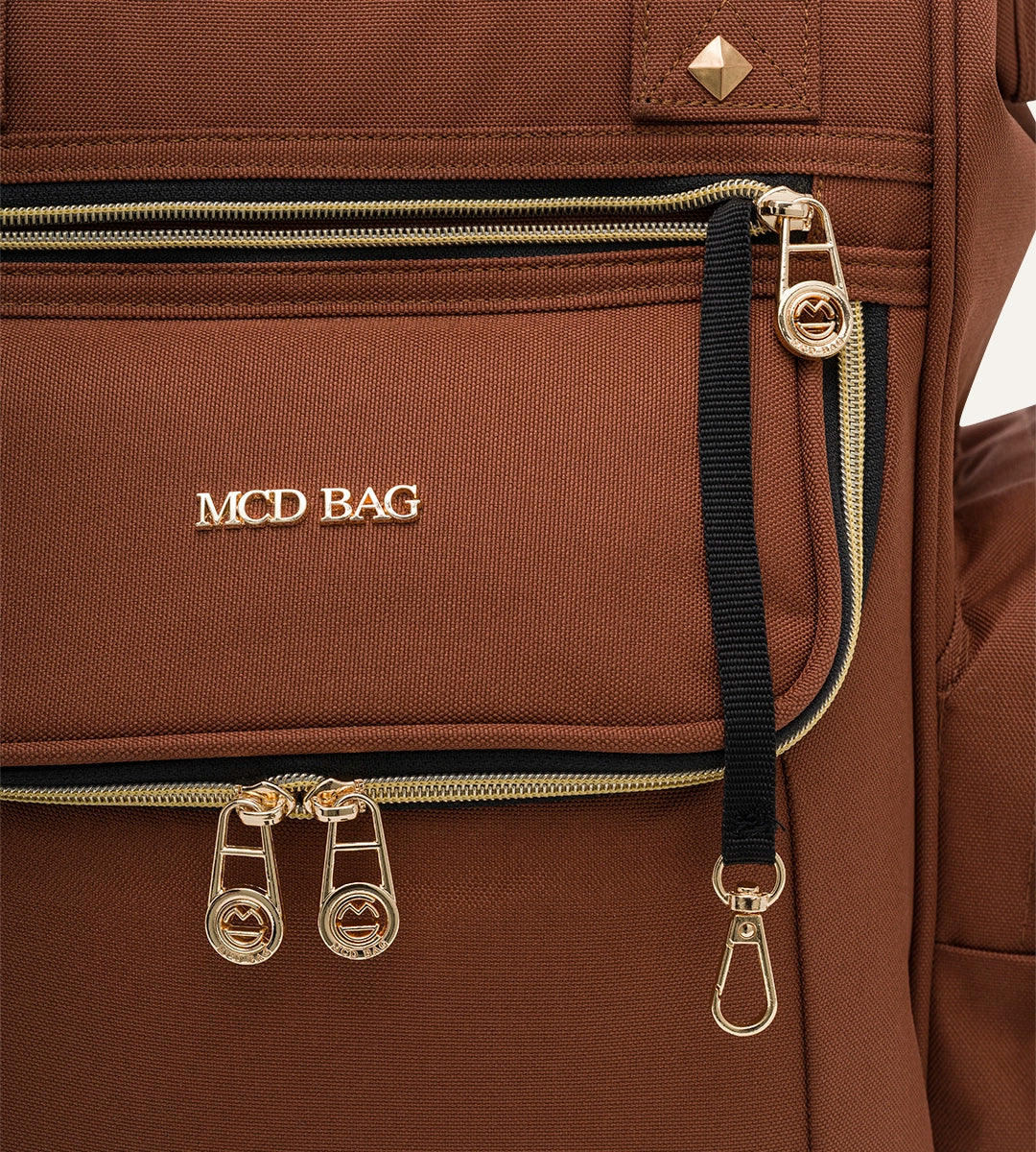 Vista Kahverengi Gold Kumaş Bebek Çantası