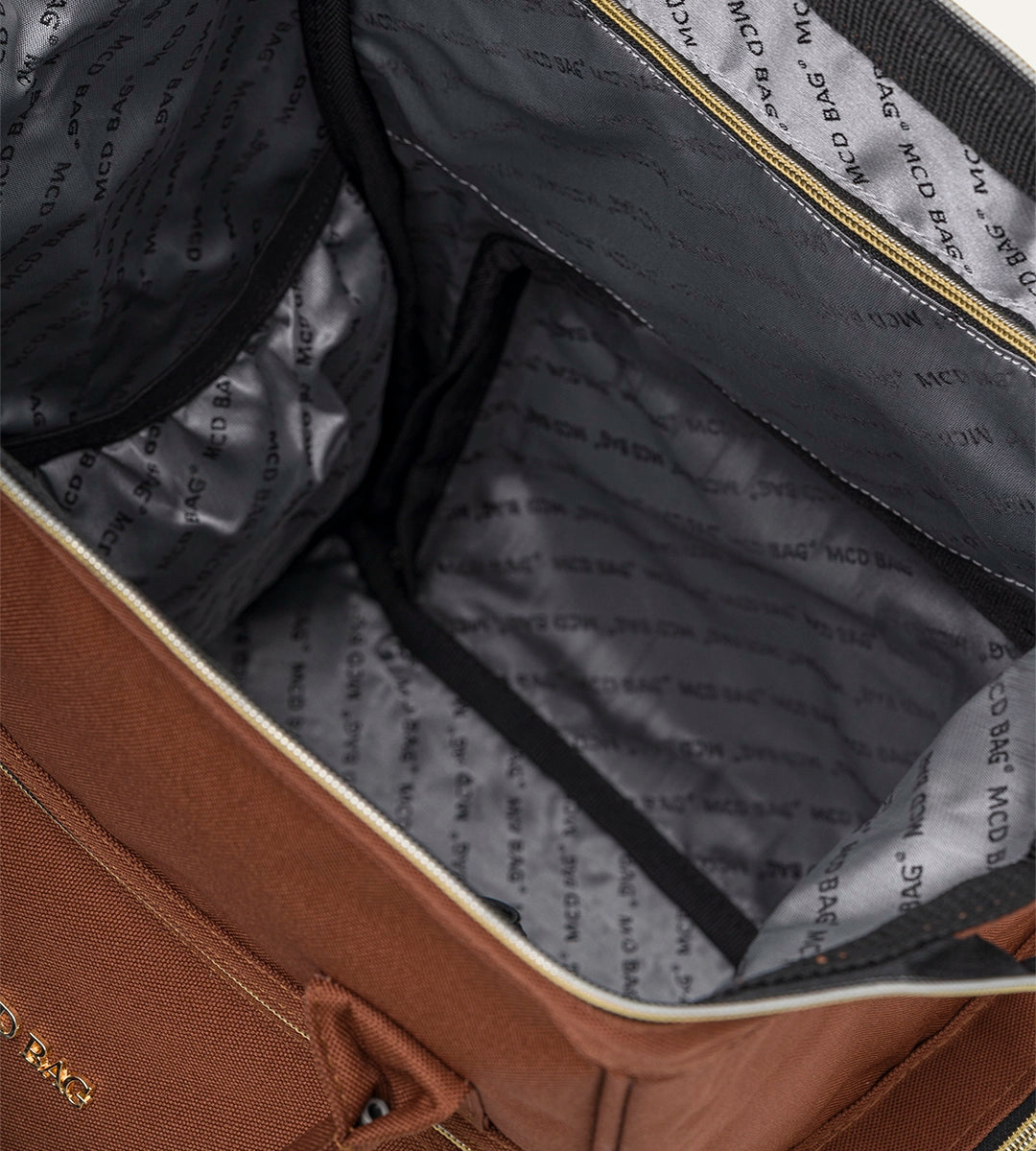 Vista Kahverengi Gold Kumaş Bebek Çantası