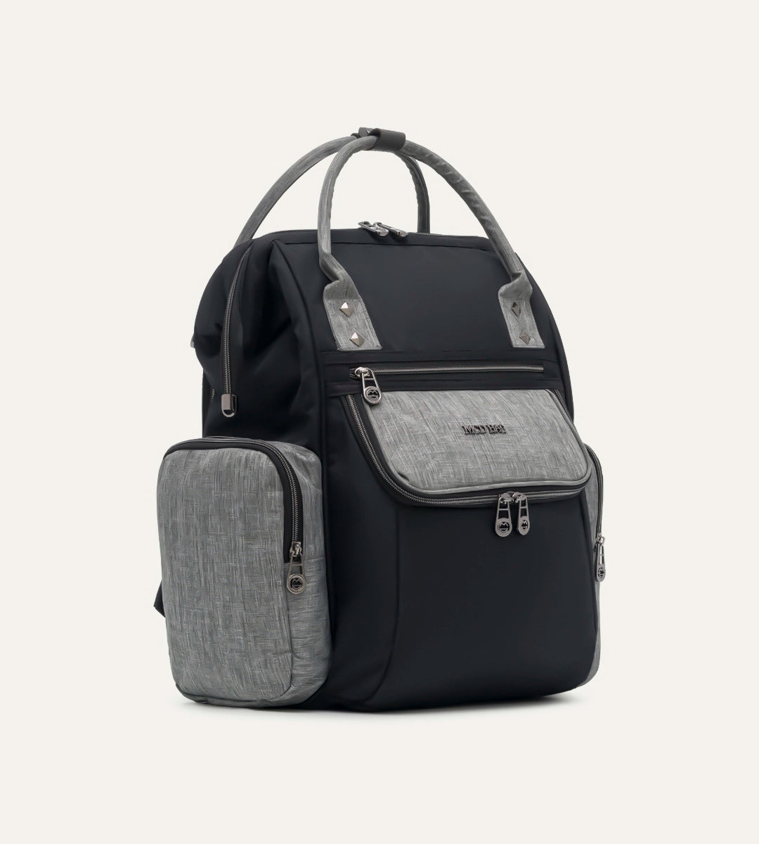 Vista Siyah - Gri Kumaş Bebek Çantası