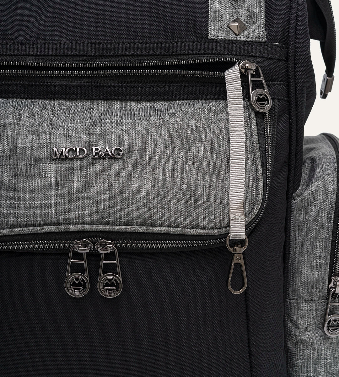 Vista Siyah - Gri Kumaş Bebek Çantası