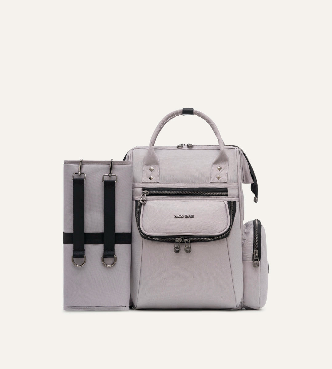 Vista Pastel Gri Kumaş Bebek Çantası