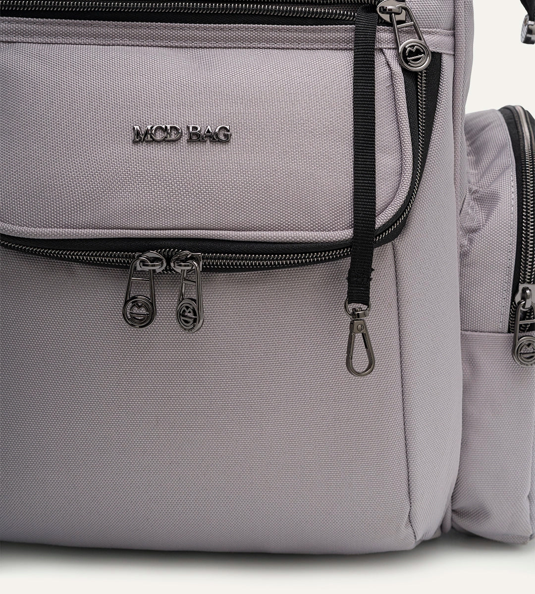 Vista Pastel Gri Kumaş Bebek Çantası