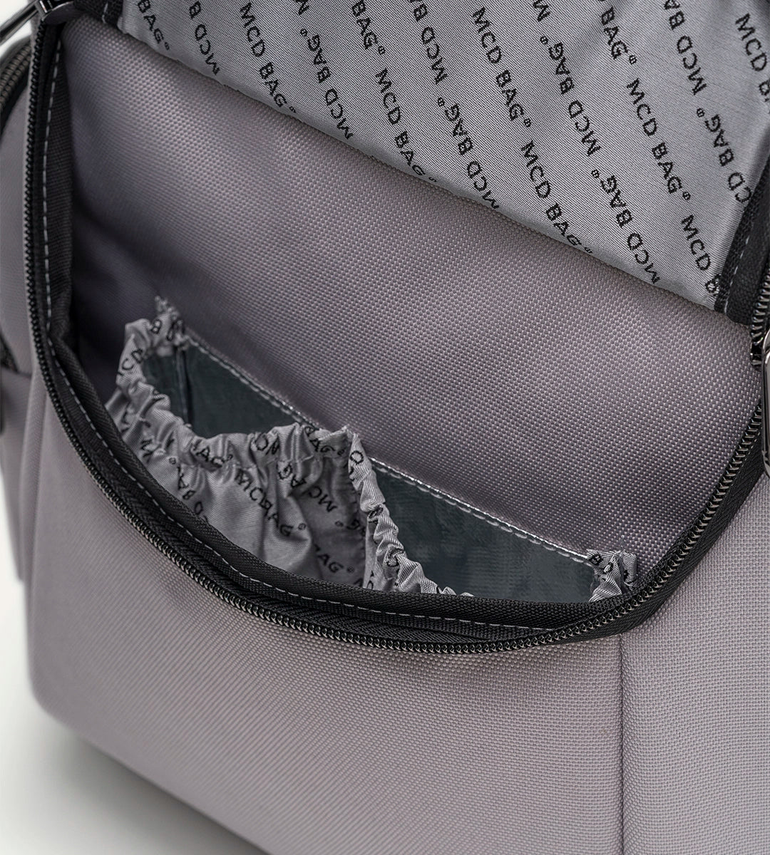 Vista Pastel Gri Kumaş Bebek Çantası