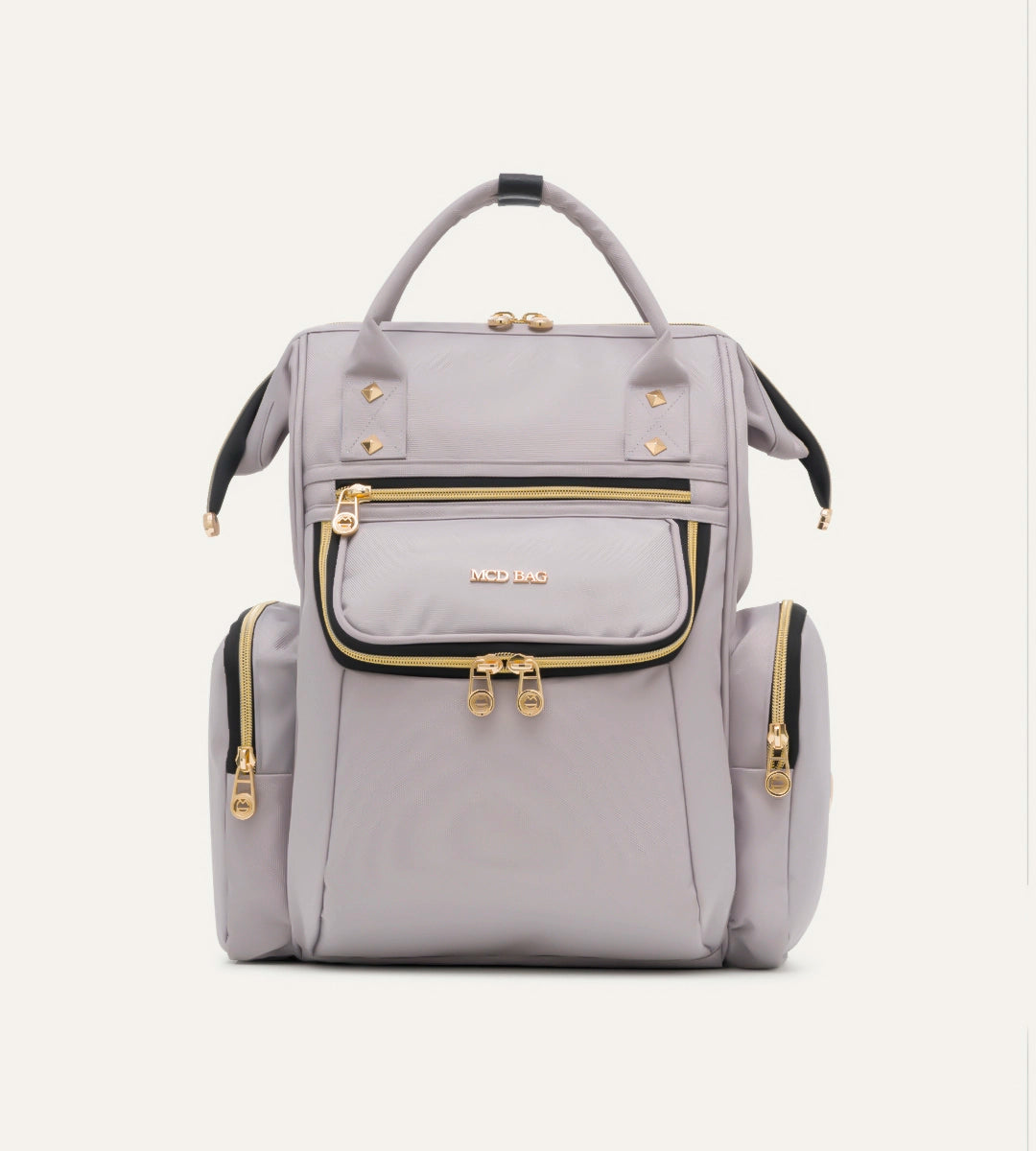 Vista Pastel Gri Gold Kumaş Bebek Çantası