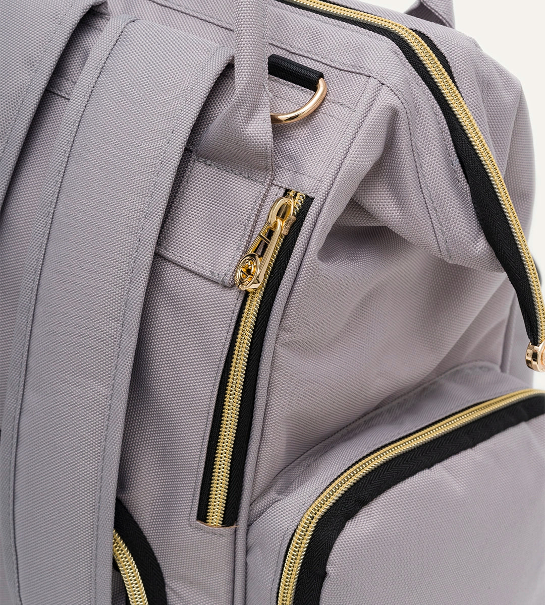 Vista Pastel Gri Gold Kumaş Bebek Çantası