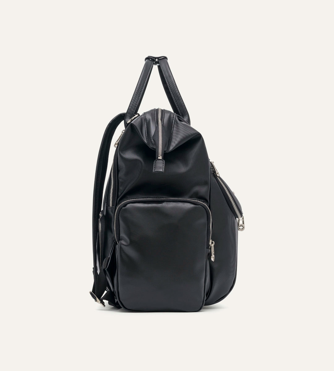 Vista Siyah Desenli Deri Nikel Bebek Bakım Çantası