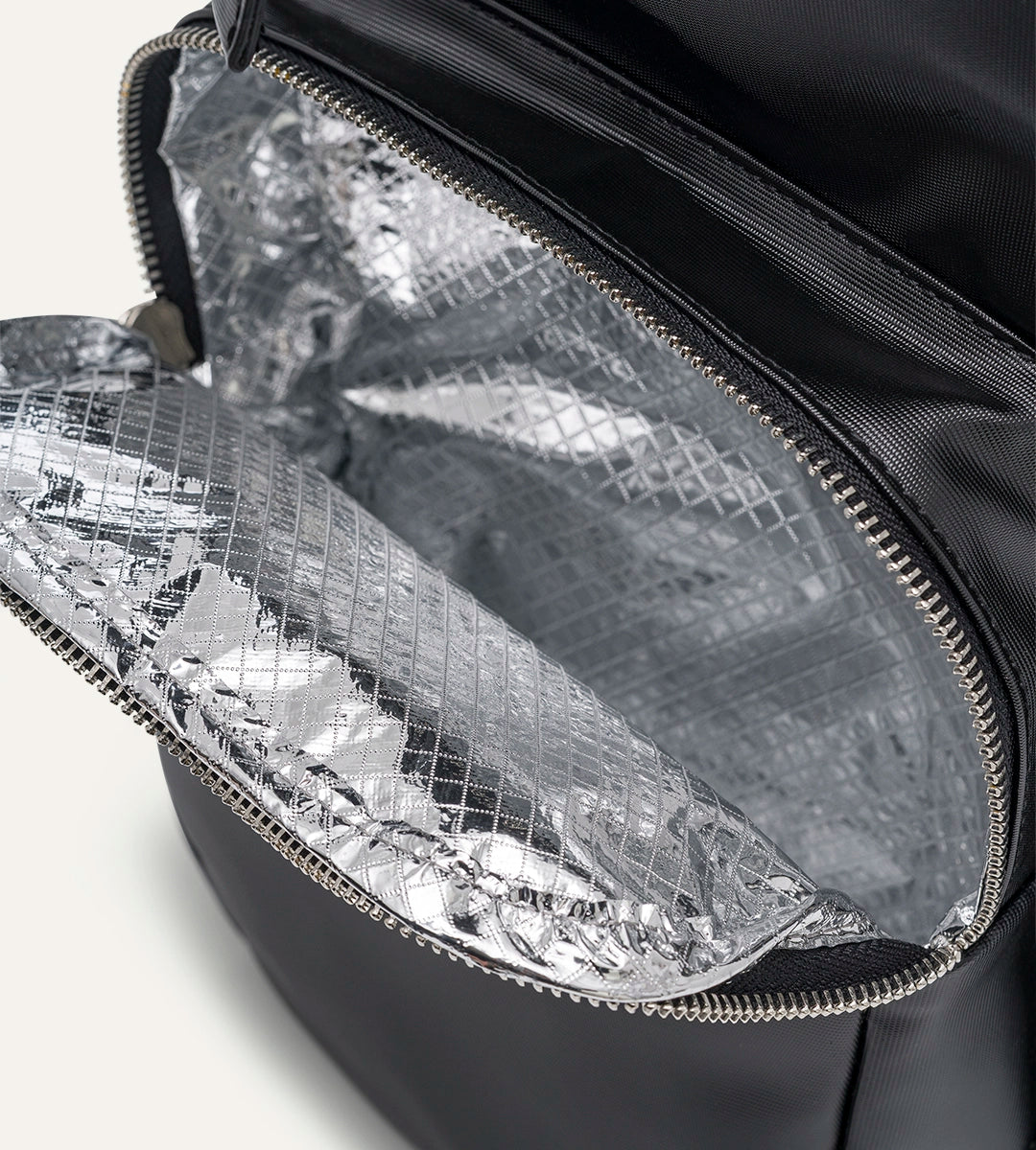 Vista Siyah Desenli Deri Nikel Bebek Bakım Çantası