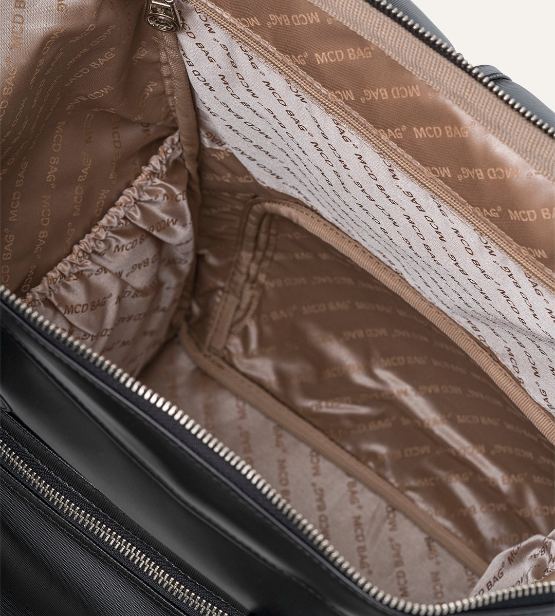 Vista Siyah Desenli Deri Nikel Bebek Bakım Çantası