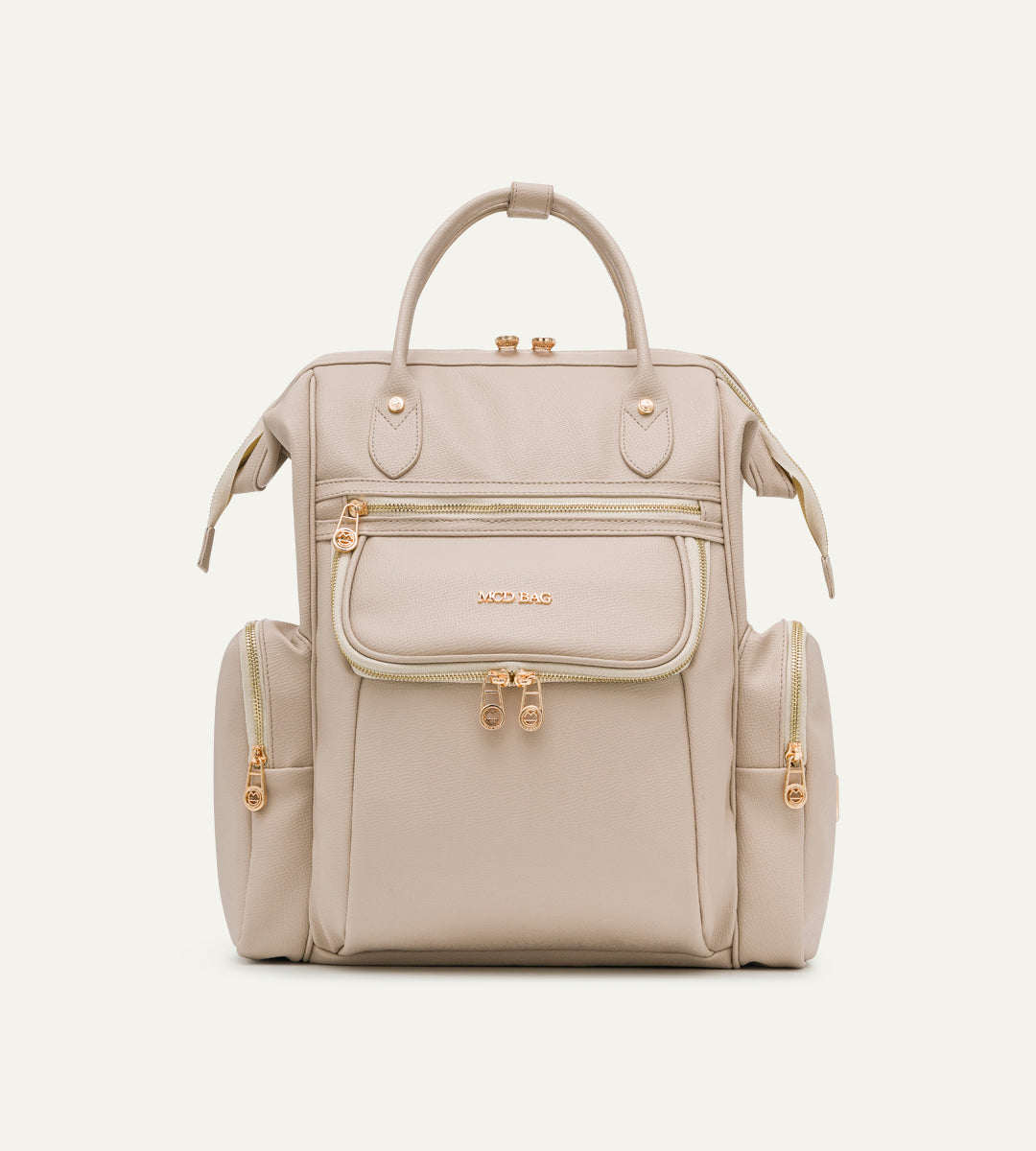 Vista Bej E. Deri Gold Bebek Bakım Çantası