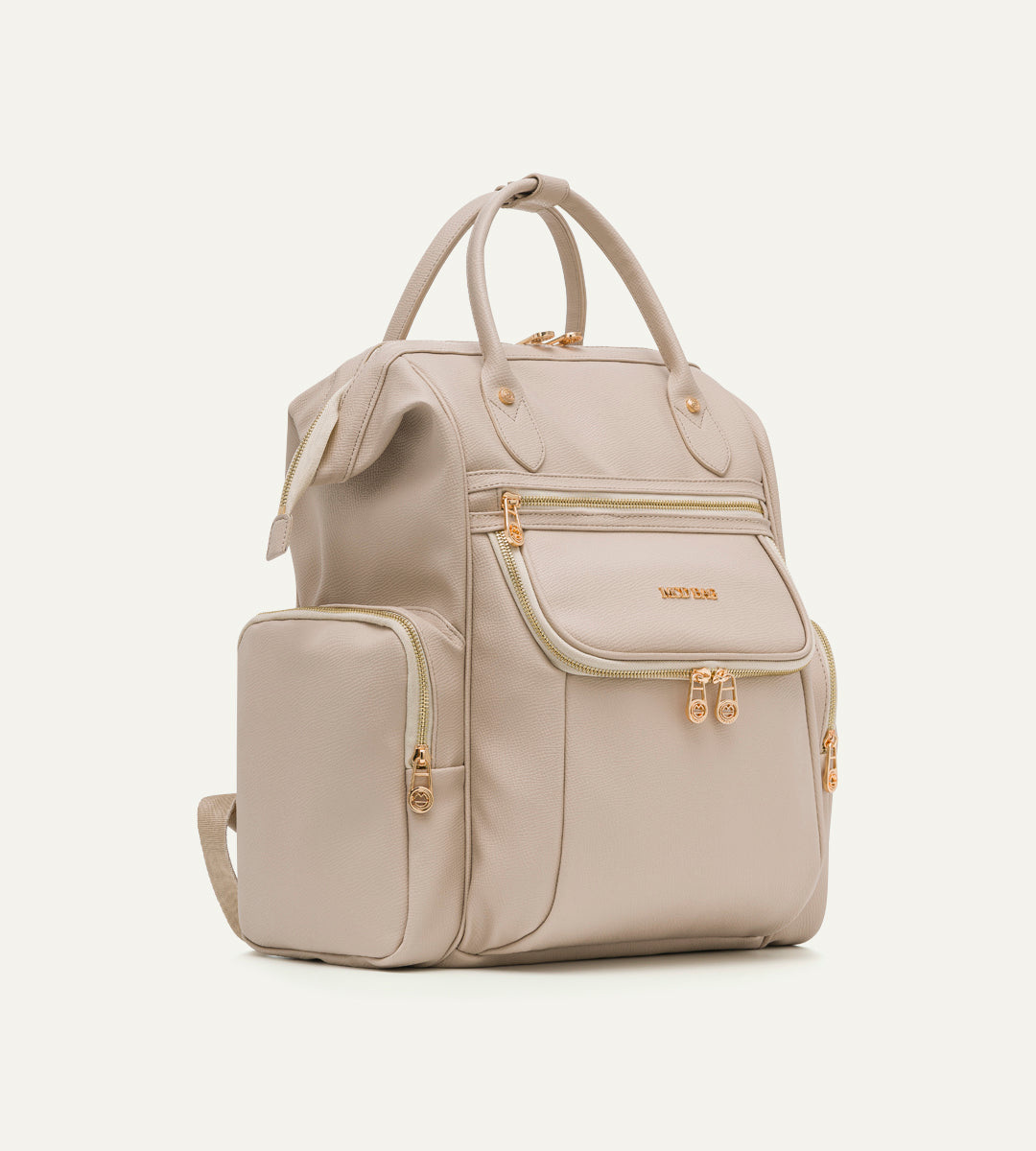 Vista Bej E. Deri Gold Bebek Bakım Çantası