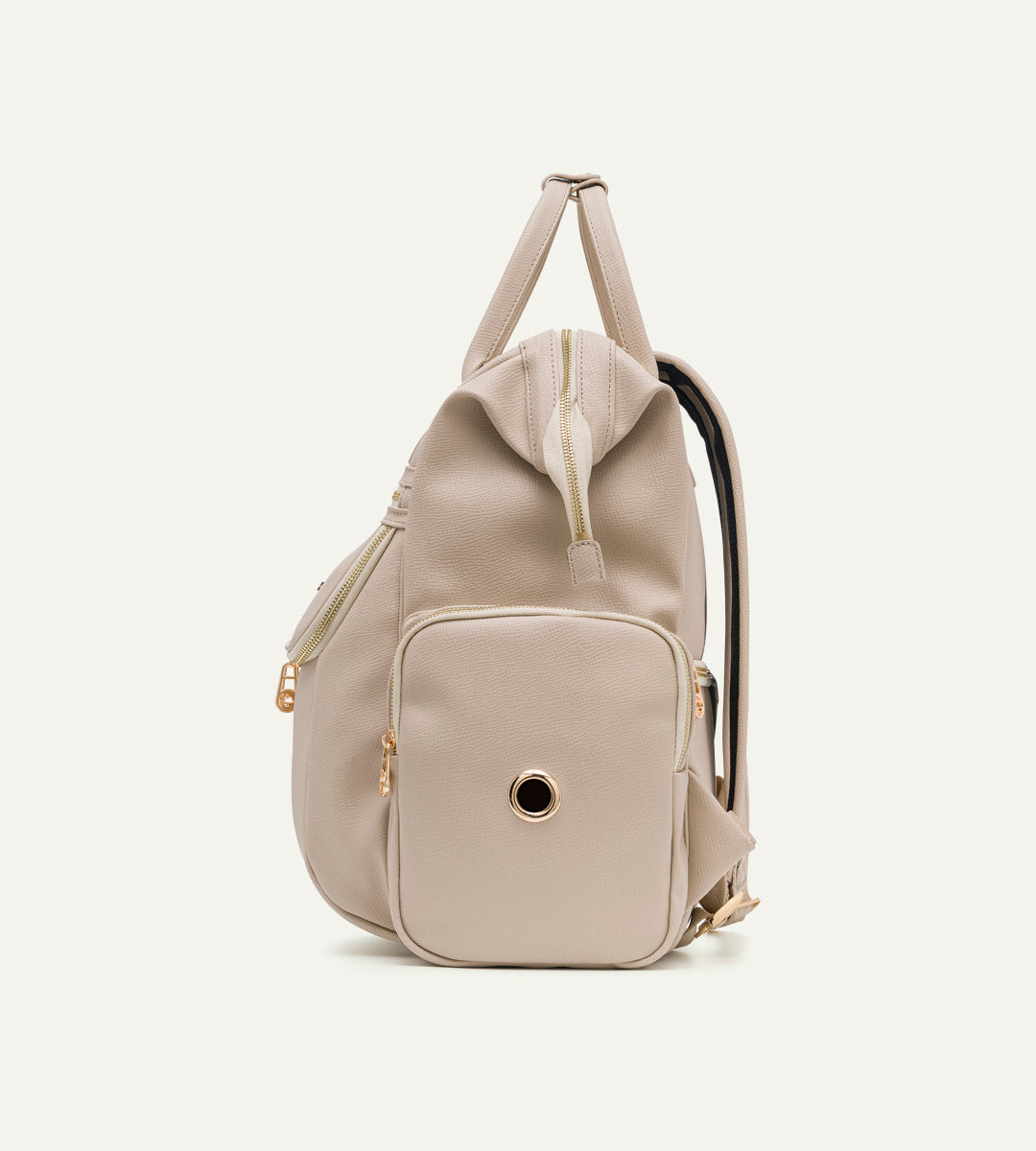 Vista Bej E. Deri Gold Bebek Bakım Çantası