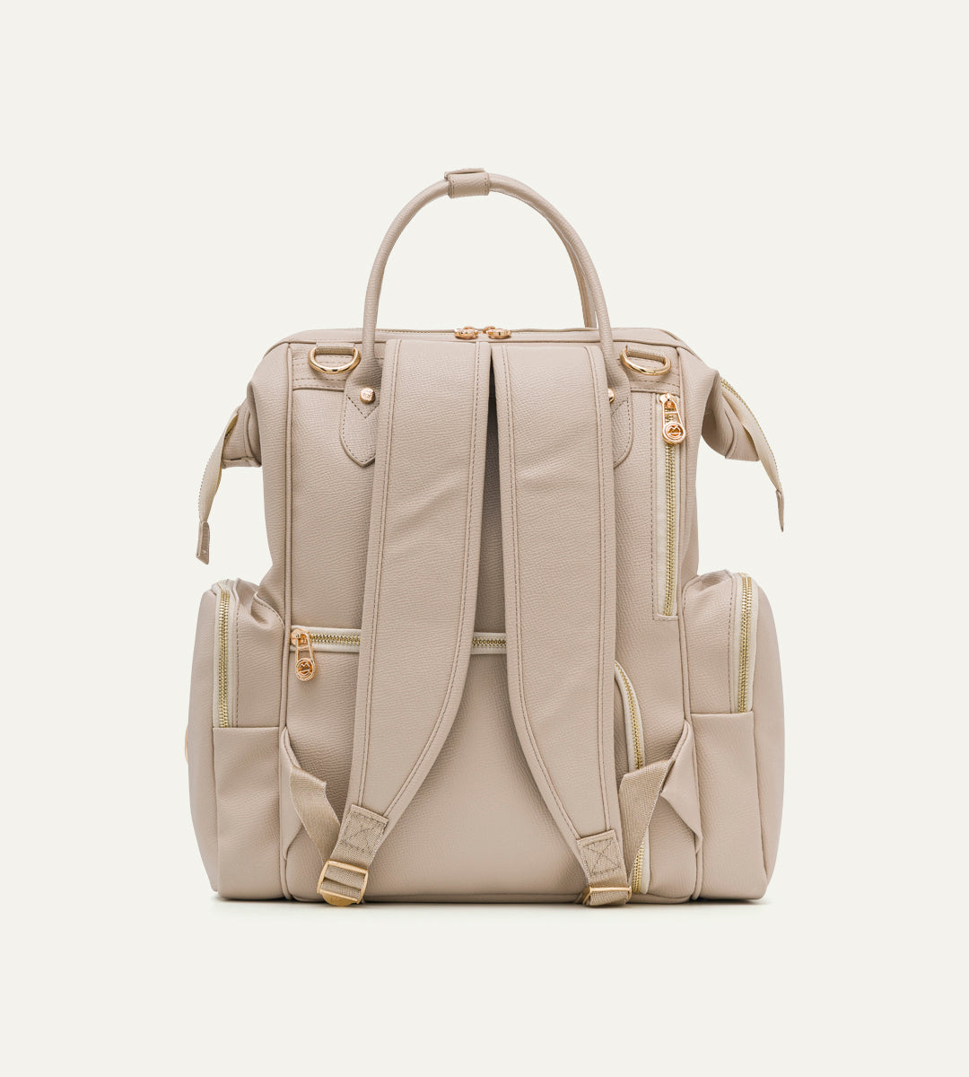 Vista Bej E. Deri Gold Bebek Bakım Çantası