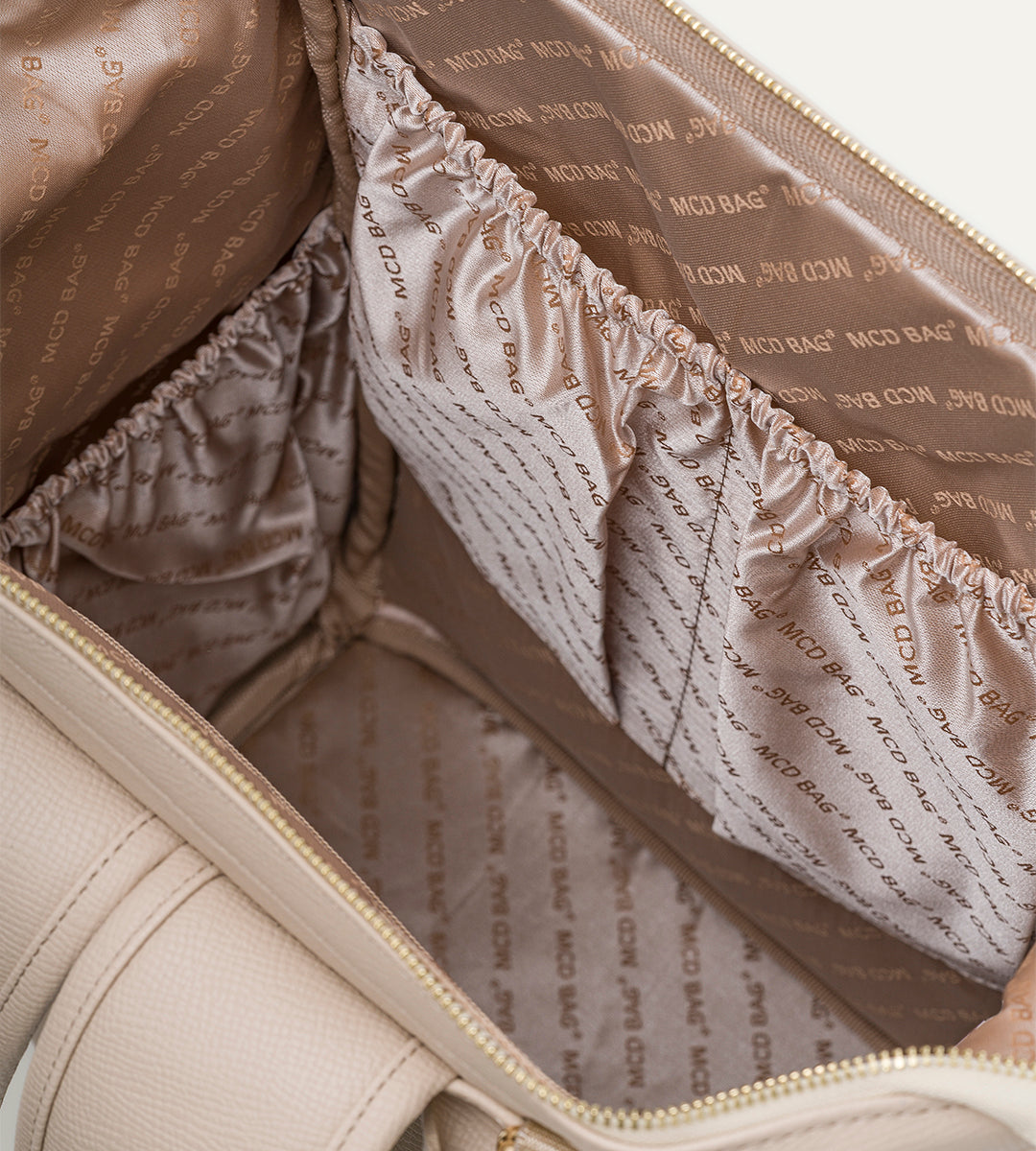 Vista Bej E. Deri Gold Bebek Bakım Çantası