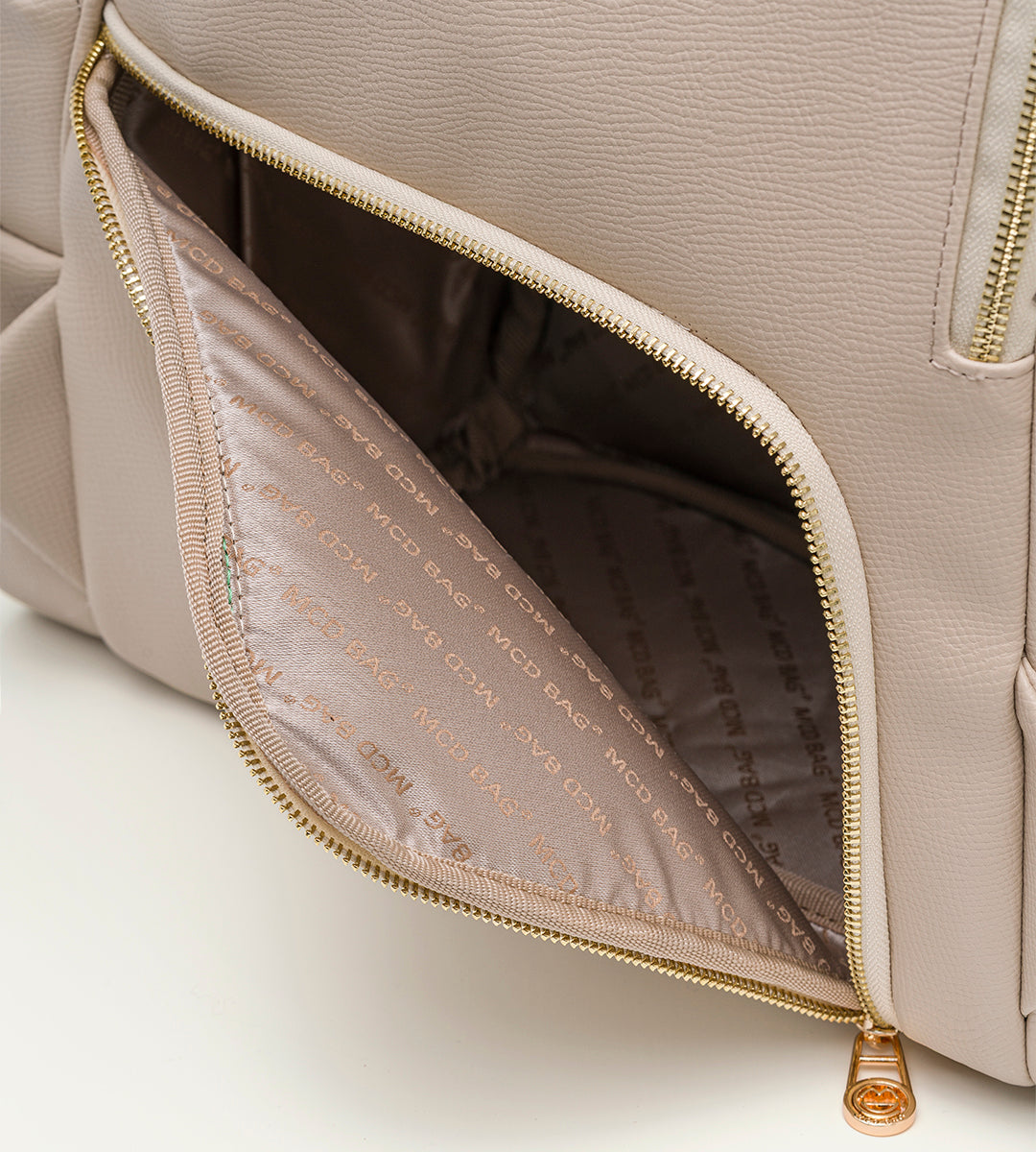 Vista Bej E. Deri Gold Bebek Bakım Çantası