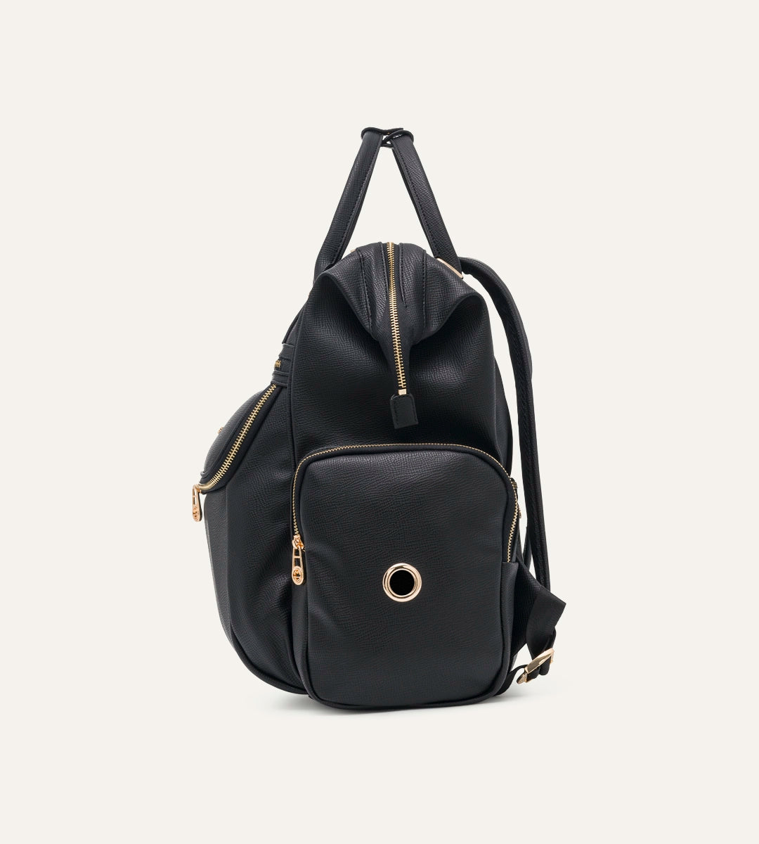 Vista Siyah E. Deri Gold Bebek Bakım Çantası