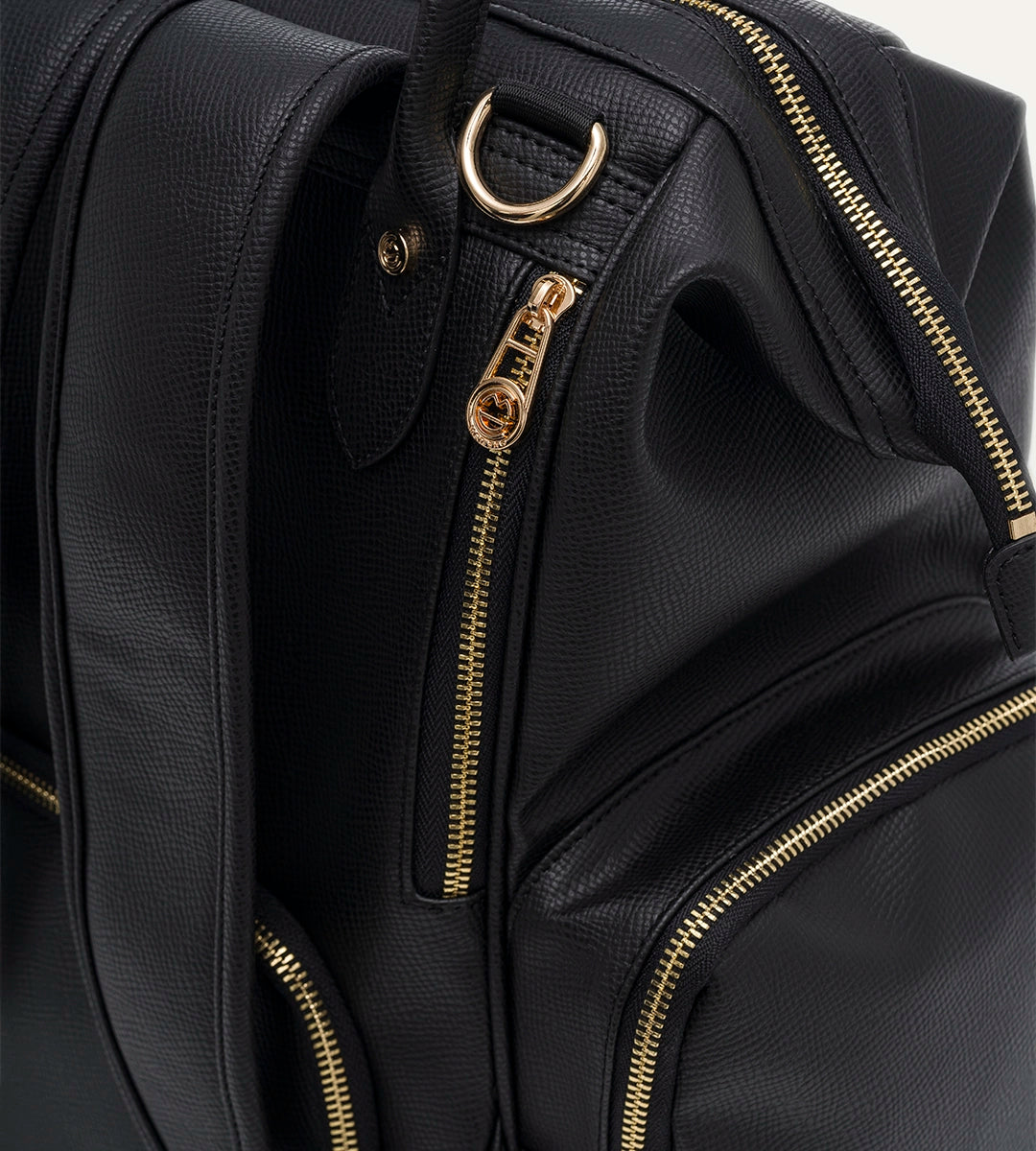 Vista Siyah E. Deri Gold Bebek Bakım Çantası