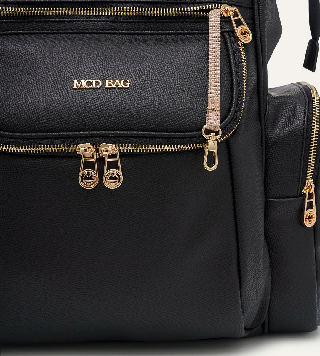 Vista Siyah E. Deri Gold Bebek Bakım Çantası