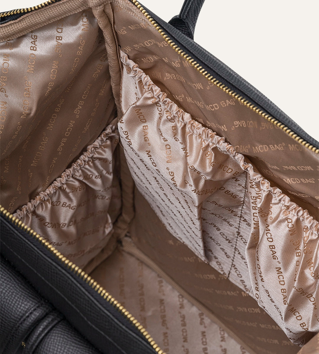 Vista Siyah E. Deri Gold Bebek Bakım Çantası