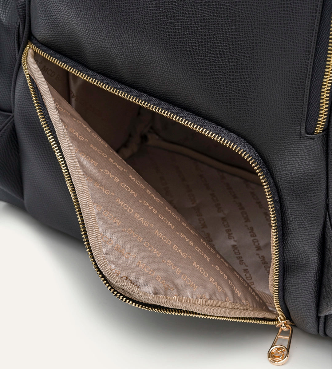 Vista Siyah E. Deri Gold Bebek Bakım Çantası