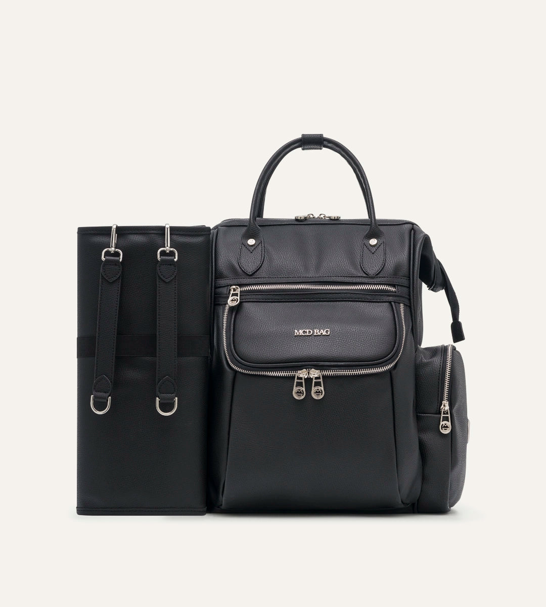 Vista Siyah E. Deri Nikel Bebek Bakım Çantası