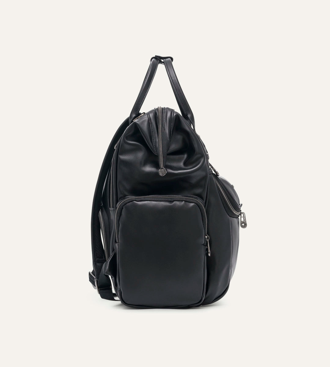 Vista Siyah Düz Deri Bebek Çantası