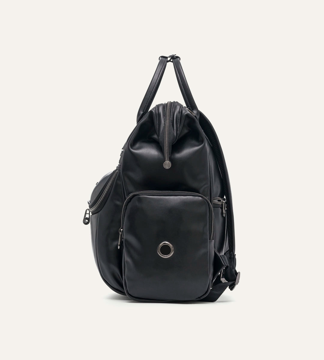 Vista Siyah Düz Deri Bebek Çantası