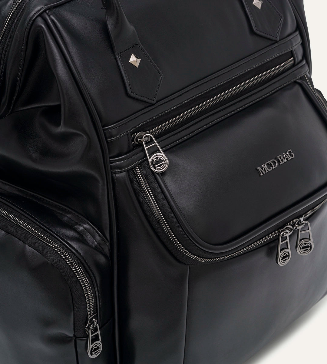 Vista Siyah Düz Deri Bebek Çantası