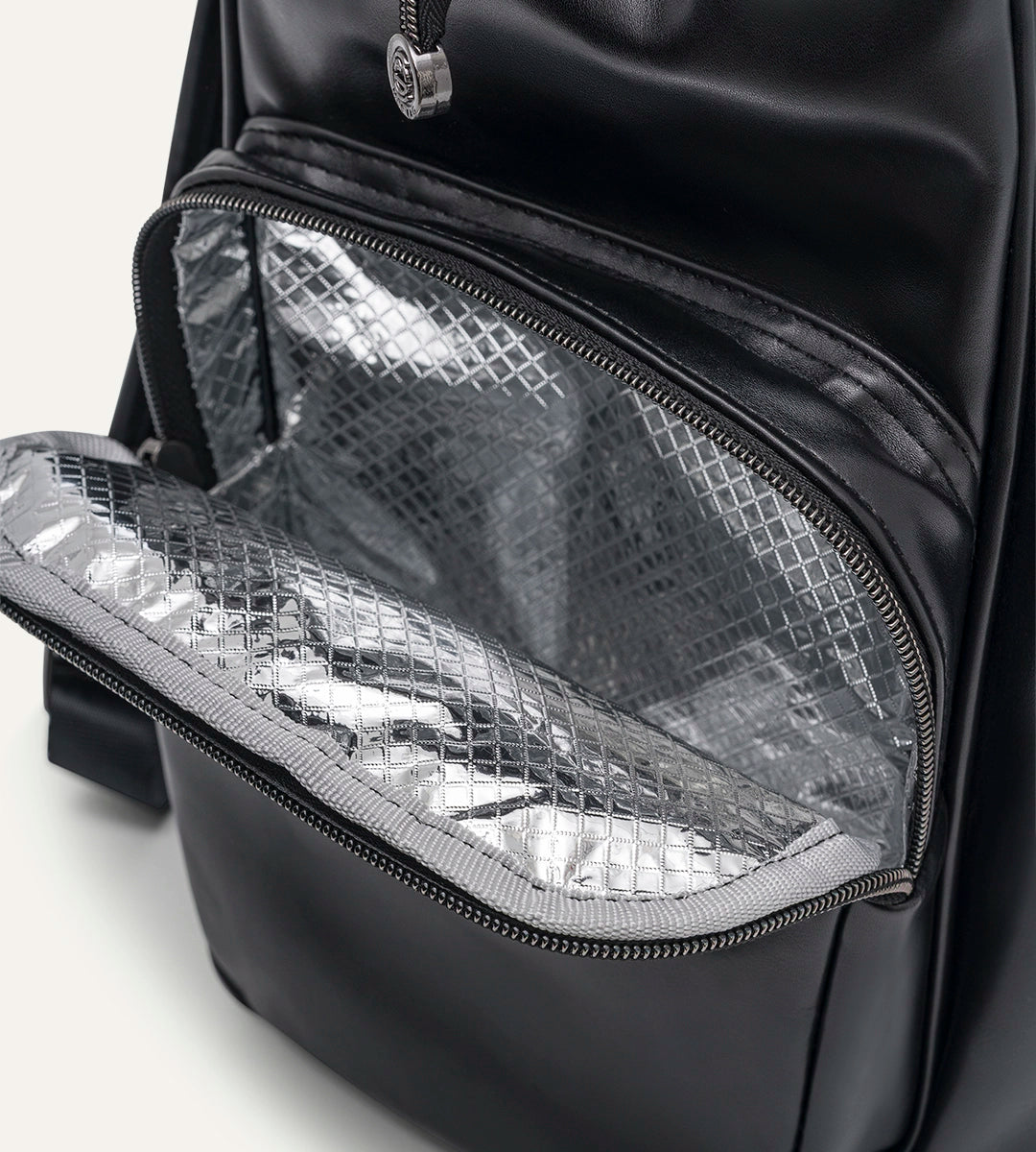 Vista Siyah Düz Deri Bebek Çantası